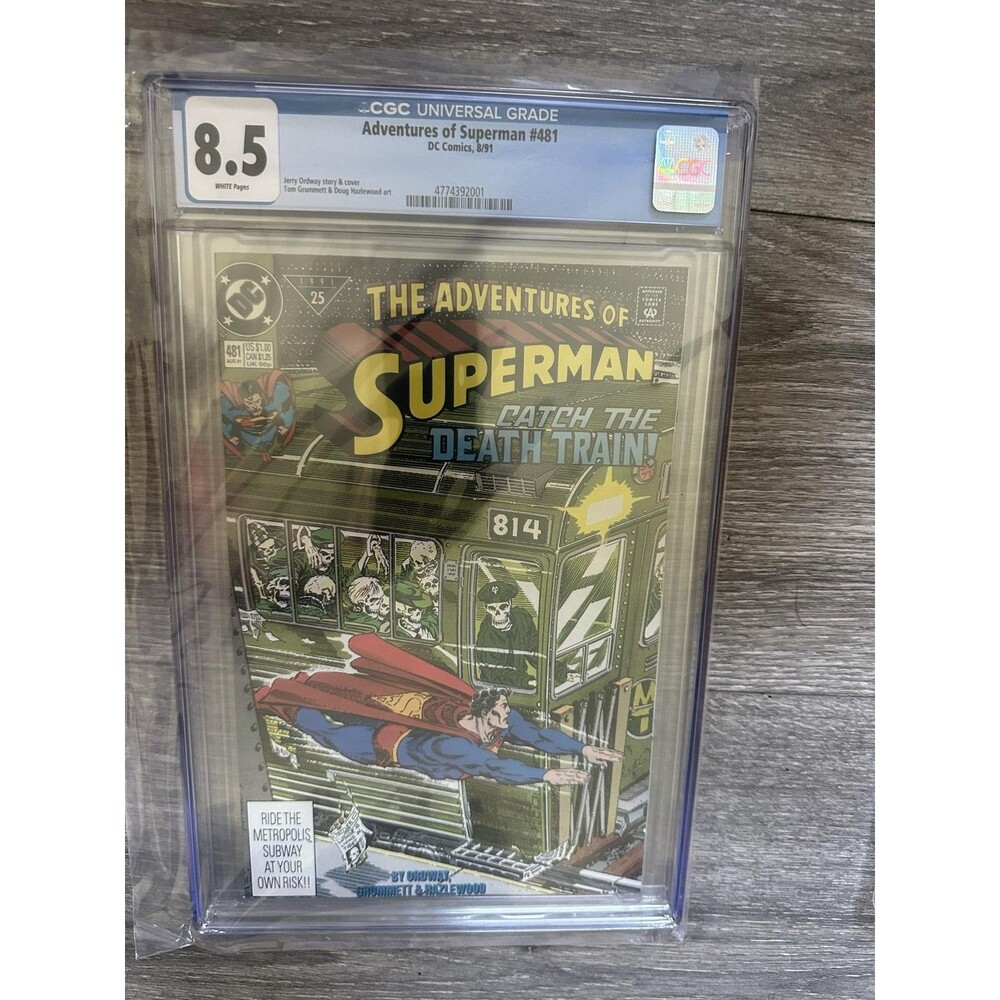 DC Adventures Of Superman #481 CGC 8.5 White Pages 1991 Jerry Ordway Copper Age